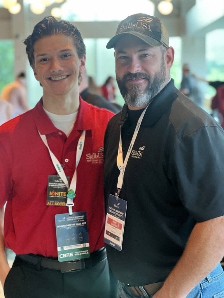 Cooper Kias and Jason Blackwell at the SkillsUSA National Leadership and Skills Conference